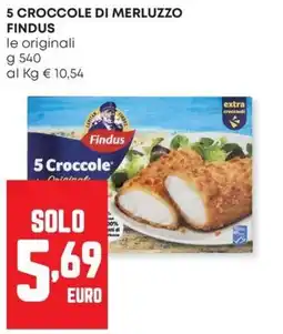 Panorama 5 Croccole di Merluzzo Findus offerta