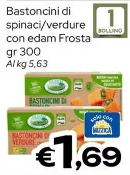 MAX Supermercati Bastoncini di spinaci/verdure con edam Frosta offerta