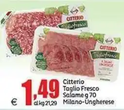 Elite Citterio Taglio Fresco Salame Milano-Ungherese offerta
