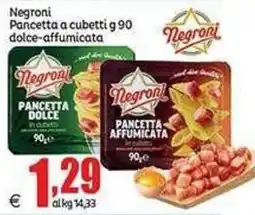Elite Negroni Pancetta a cubetti offerta