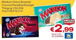 MAX Supermercati Maxibon Choco Brownie/Coconut Paradise/Stranger Things offerta