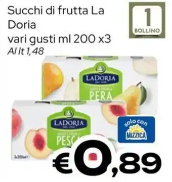MAX Supermercati Succhi di frutta La Doria offerta