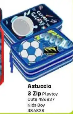 Orizzonte Astuccio 3 Zip Playtoy offerta