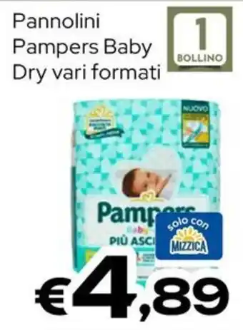 MAX Supermercati Pannolini Pampers Baby Dry offerta