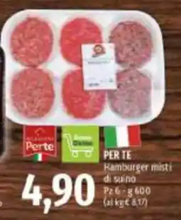 Emi Supermercati Hamburger misti di suino offerta