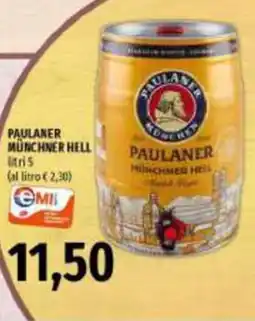 Emi Supermercati PAULANER MÜNCHNER HELL offerta