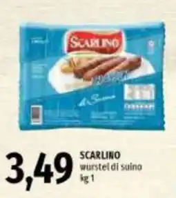 Emi Supermercati SCARLINO wurstel di suino offerta