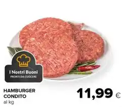 Tigre Amico I Nostri Buoni PRONTI DA CUOCERE HAMBURGER CONDITO offerta