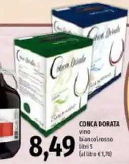 Emi Supermercati CONCA DORATA vino bianco/rosso offerta