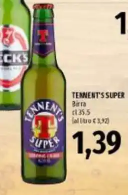 Emi Supermercati Tennent's Super Birra offerta