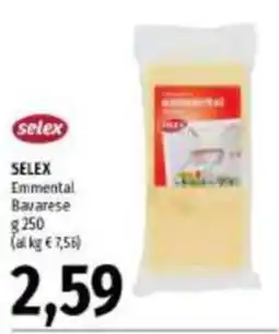 Emi Supermercati SELEX Emmental Bavarese offerta