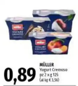 Emi Supermercati MÜLLER Yogurt Cremoso offerta