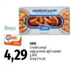 Emi Supermercati ARBI Condiscampi offerta