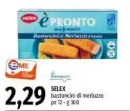 Emi Supermercati SELEX bastoncini di merluzzo offerta