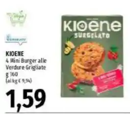 Emi Supermercati KIOENE 4 Mini Burger alle Verdure Grigliate offerta