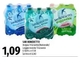 Emi Supermercati SAN BENEDETTO Acqua Frizzante/Naturale/Leggermente frizzante offerta