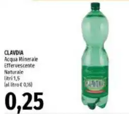 Emi Supermercati CLAVDIA Acqua Minerale Effervescente Naturale offerta