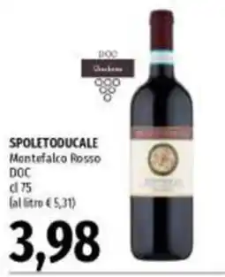 Emi Supermercati SPOLETODUCALE Montefalco Rosso DOC offerta