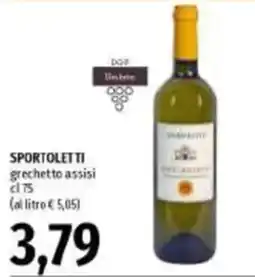 Emi Supermercati SPORTOLETTI grechetto assisi offerta