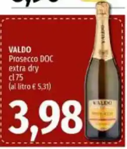 Emi Supermercati VALDO Prosecco DOC extra dry offerta