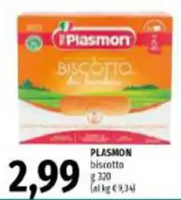 Emi Supermercati Plasmon biscotto offerta