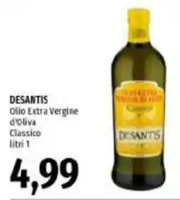 Emi Supermercati DESANTIS Olio Extra Vergine d'Oliva Classico offerta