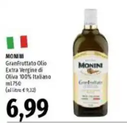 Emi Supermercati MONINI GranFruttato Olio Extra Vergine di Oliva 100% Italiano offerta