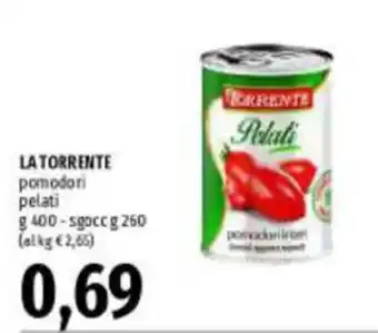 Emi Supermercati LA TORRENTE pomodori pelati offerta