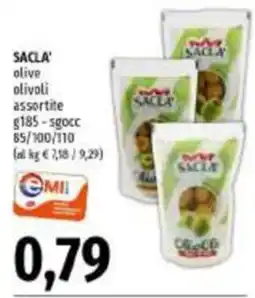 Emi Supermercati SACLA' olive olivoli assortite offerta
