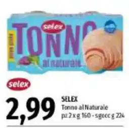 Emi Supermercati SELEX Tonno al Naturale offerta