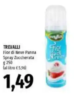 Emi Supermercati TRE Valli Fior di Neve Panna Spray Zuccherata offerta