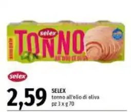 Emi Supermercati SELEX tonno all'olio di oliva offerta