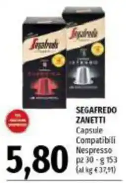 Emi Supermercati Segafredo Zanetti Capsule Compatibili Nespresso offerta