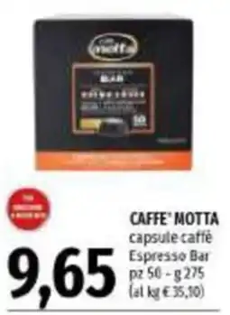 Emi Supermercati CAFFE' MOTTA capsule caffè Espresso Bar offerta