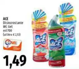 Emi Supermercati ACE Disincrostante WC Gel offerta