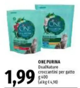 Emi Supermercati ONE PURINA DualNature croccantini per gatto offerta