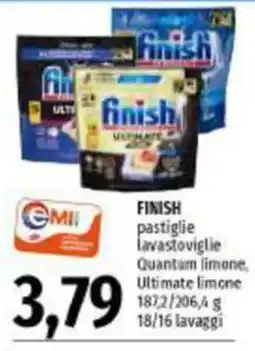 Emi Supermercati Finish pastiglie lavastoviglie offerta