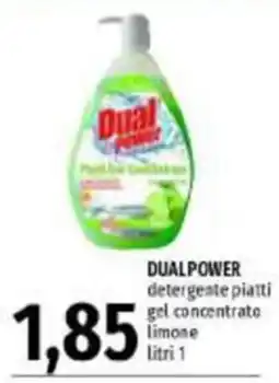 Emi Supermercati DualPower detergente piatti gel concentrato offerta
