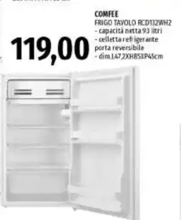 Emi Supermercati Comfee frigo tavolo RCD132WH2 offerta