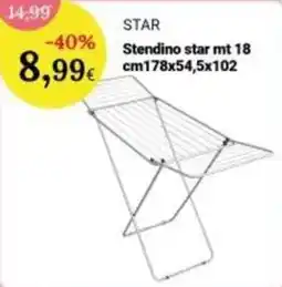 Re Mercato Lucrezia STAR Stendino star mt 18 offerta