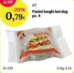 Re Mercato Lucrezia Panini lunghi hot dog offerta
