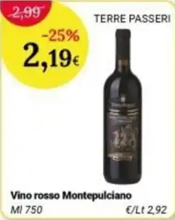 Re Mercato Lucrezia TERRE PASSERI Vino rosso Montepulciano offerta