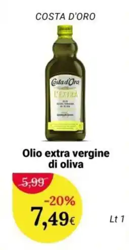 Re Mercato Lucrezia Costa d'Oro Olio extra vergine di oliva offerta