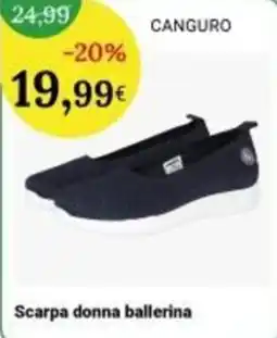 Re Mercato Lucrezia CANGURO Scarpa donna ballerina offerta