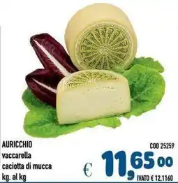 Del Prete Distribuzioni AURICCHIO vaccarella caciotta di mucca offerta