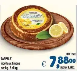 Del Prete Distribuzioni ZAPPALA' ricotta al limone offerta