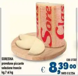 Del Prete Distribuzioni SORESINA provolone piccante offerta