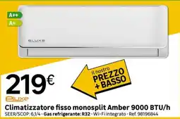Leroy Merlin Climatizzatore fisso monosplit Amber offerta