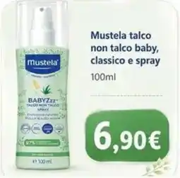 Sanitaria Demma Mustela talco non talco baby, classico e spray offerta