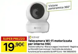 Leroy Merlin Telecamera Wi-Fi motorizzata per interno H6C offerta